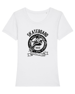 Skateboard Rebellion Black Tricou mânecă scurtă guler larg fitted Damă Expresser