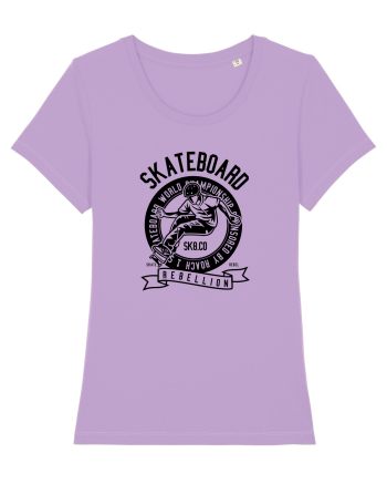Skateboard Rebellion Black Lavender Dawn