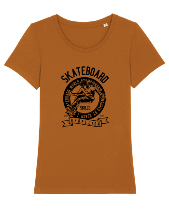 Skateboard Rebellion Black Roasted Orange
