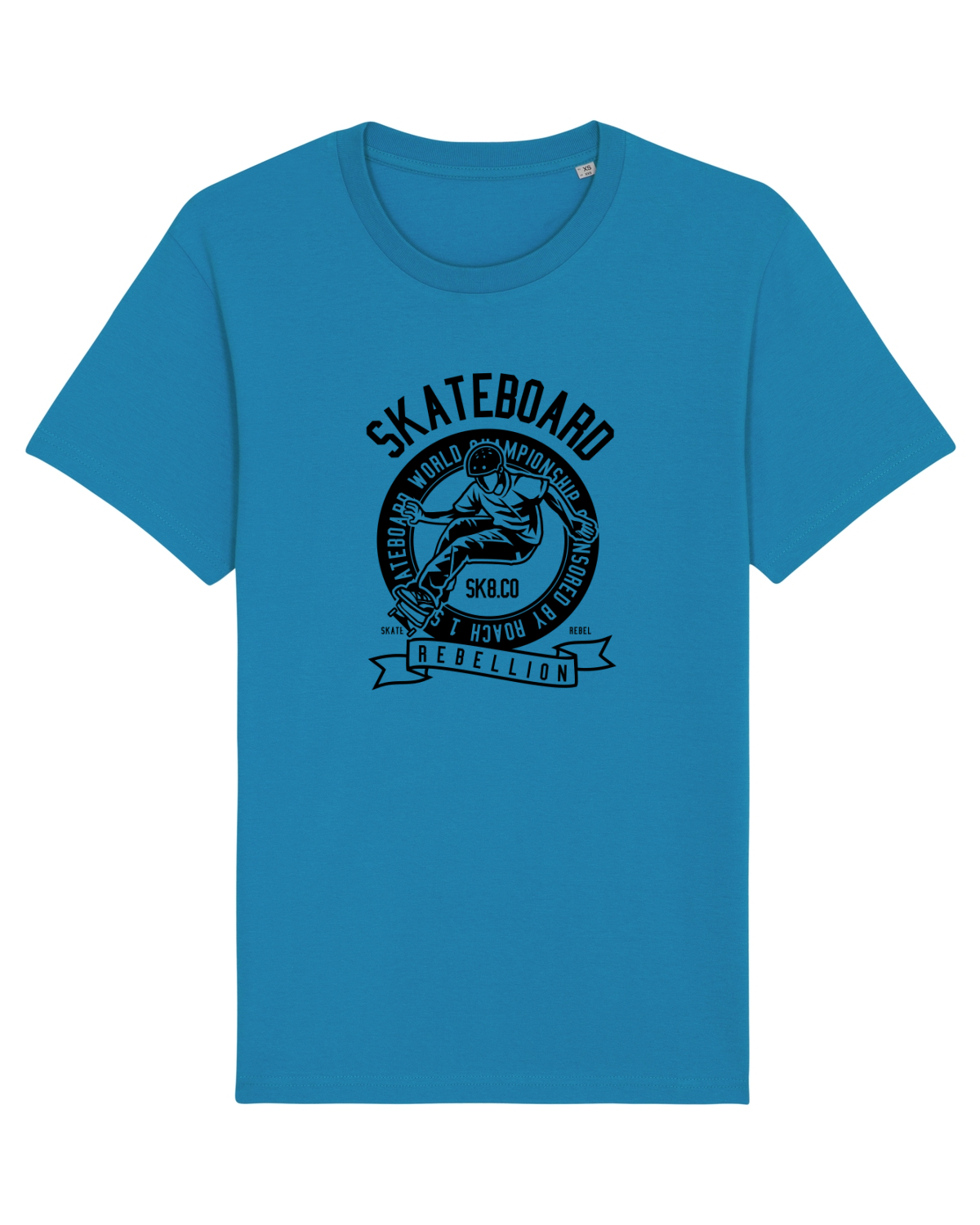 Tricou mânecă scurtă Unisex Rocker Azur