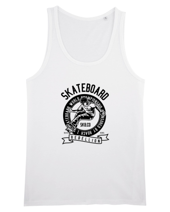 Skateboard Rebellion Black White
