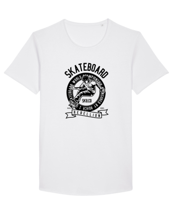 Skateboard Rebellion Black White
