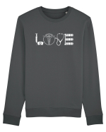 LOVE Bluză mânecă lungă Unisex Rise