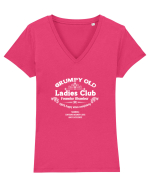 LADY Tricou mânecă scurtă guler V Damă Evoker