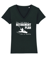 CAIAC Tricou mânecă scurtă guler V Damă Evoker