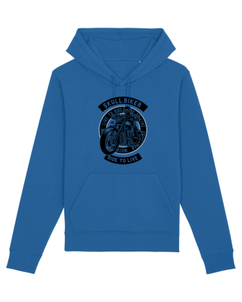 Skull Biker Black Royal Blue