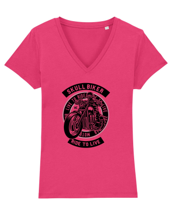 Skull Biker Black Raspberry