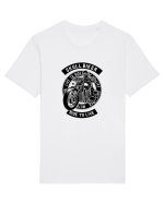 Skull Biker Black Tricou mânecă scurtă Unisex Rocker