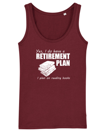 READING BOOKS Burgundy