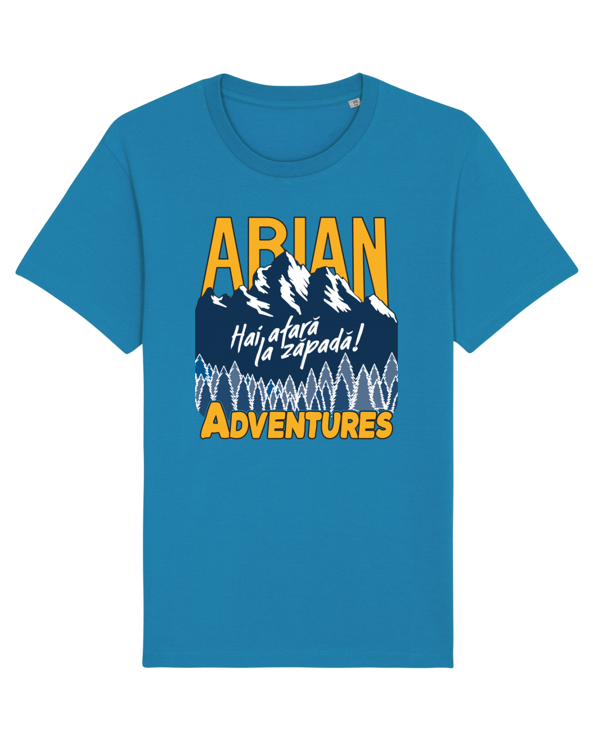 Tricou mânecă scurtă Unisex Rocker Azur