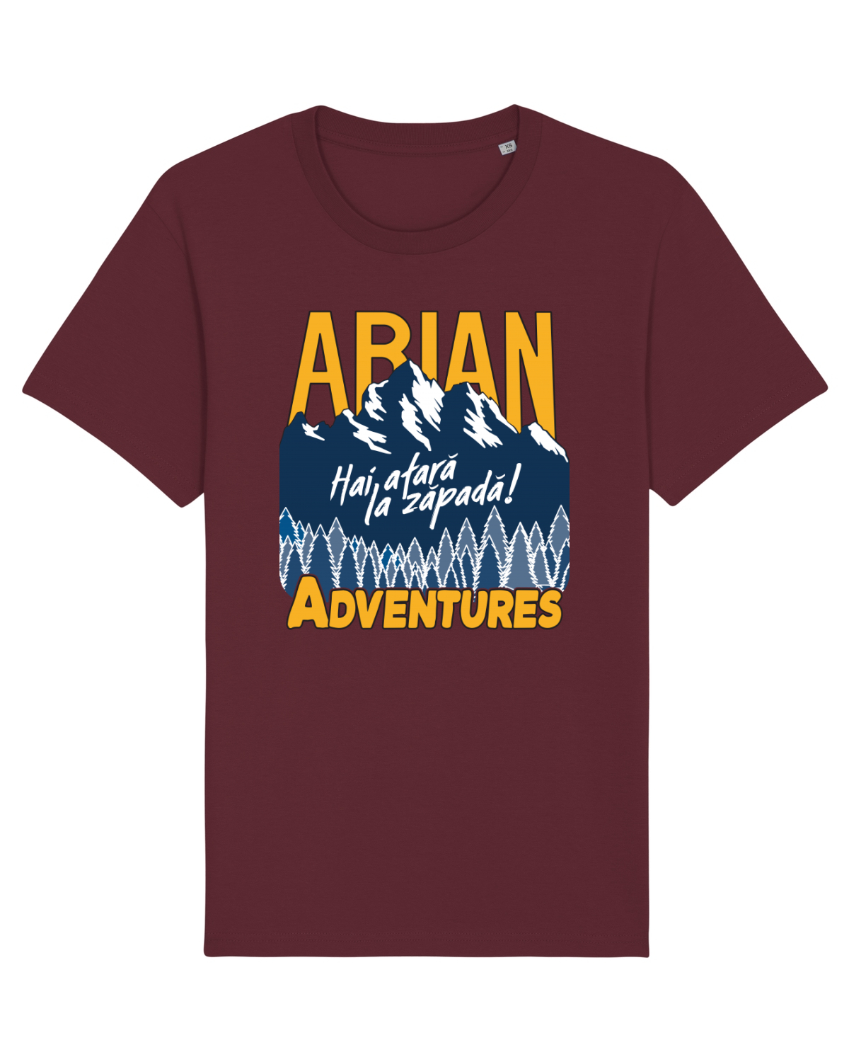 Tricou mânecă scurtă Unisex Rocker Burgundy