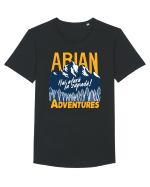 Arian Adventures - Hai afara la zapada ! Tricou mânecă scurtă guler larg Bărbat Skater