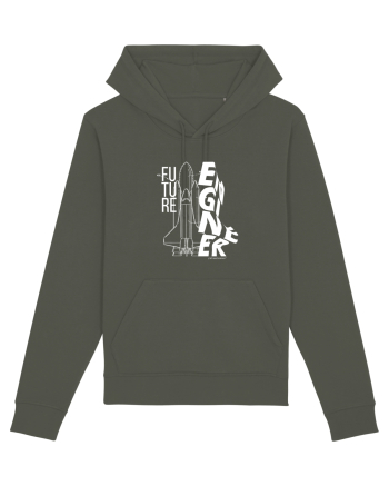 Viitor Inginer - Spaceship (alb) Khaki