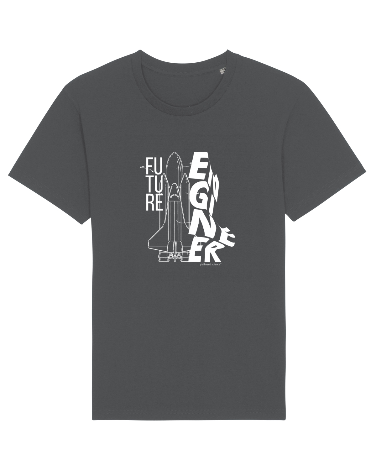 Tricou mânecă scurtă Unisex Rocker Anthracite