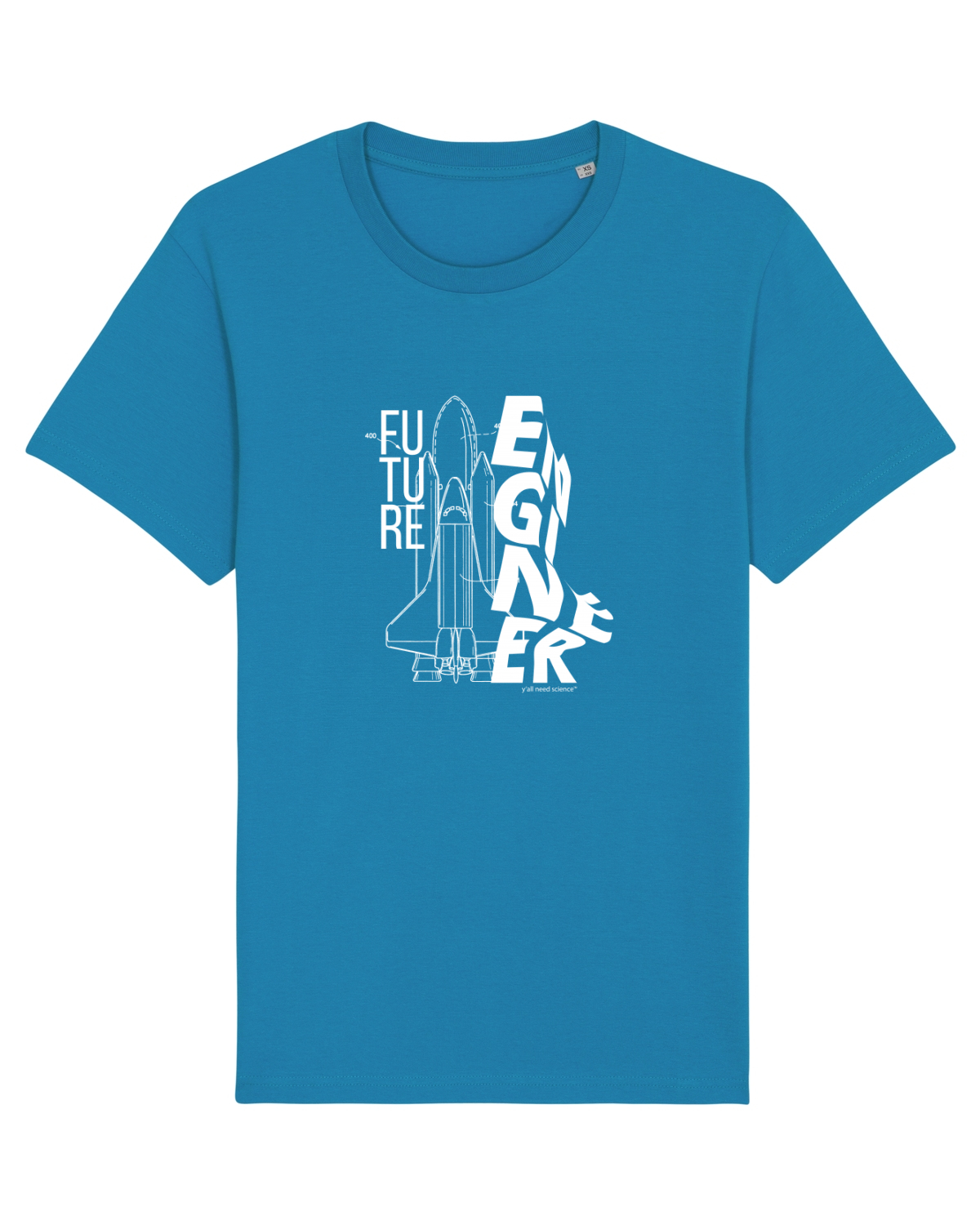 Tricou mânecă scurtă Unisex Rocker Azur