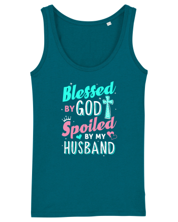 Blessed by God Spoiled by my husband Ocean Depth