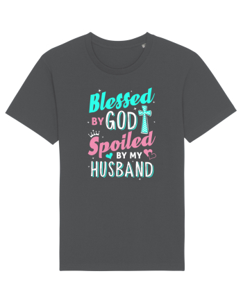 Blessed by God Spoiled by my husband Anthracite