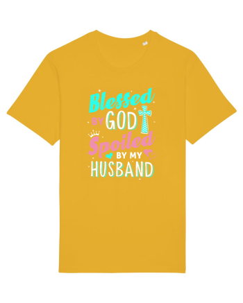 Blessed by God Spoiled by my husband Spectra Yellow