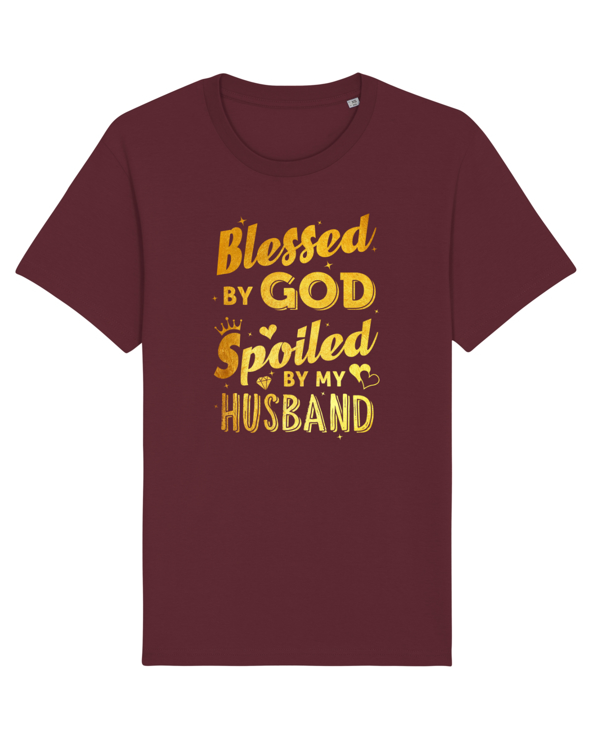 Tricou mânecă scurtă Unisex Rocker Burgundy