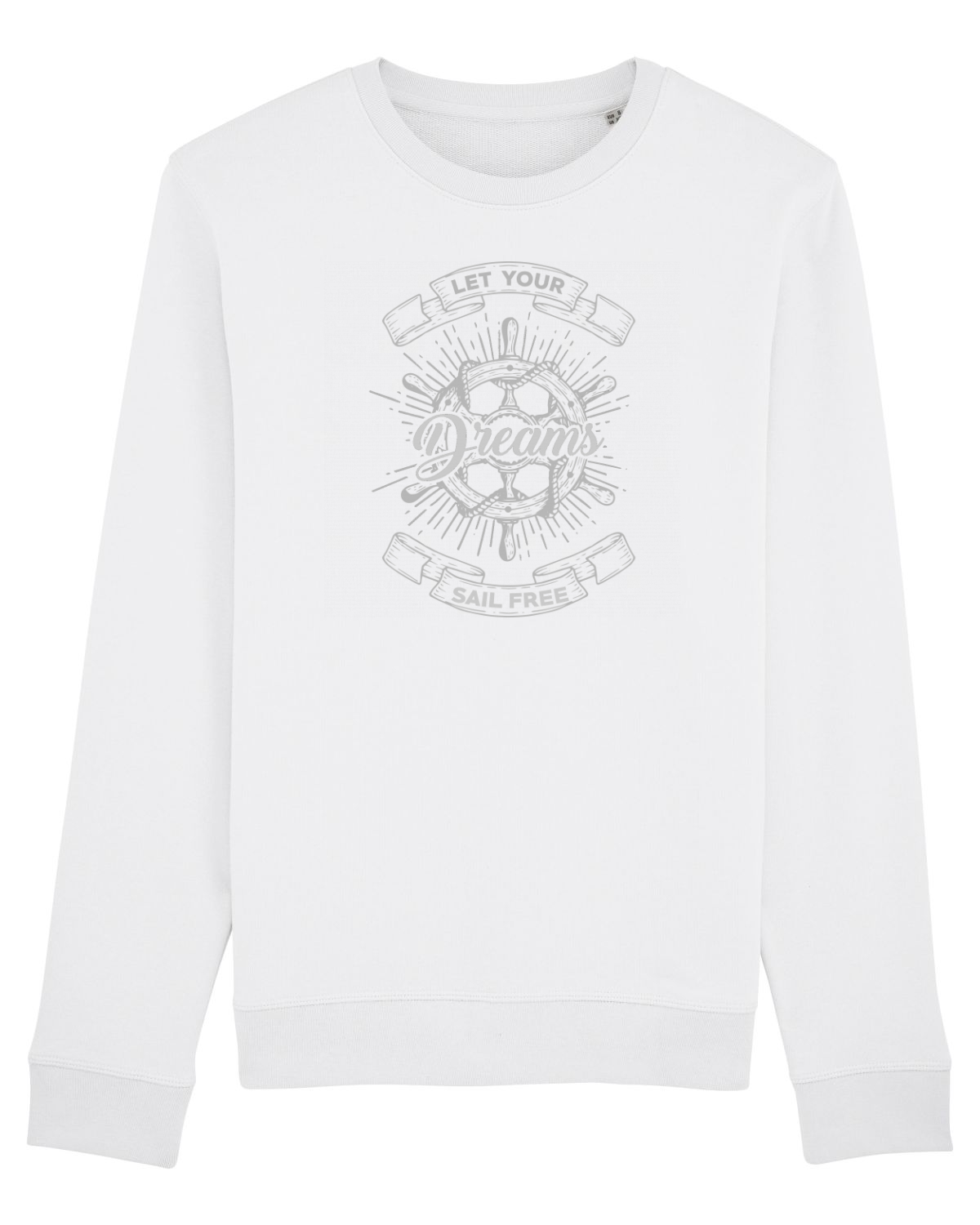 Bluză mânecă lungă Unisex Rise White