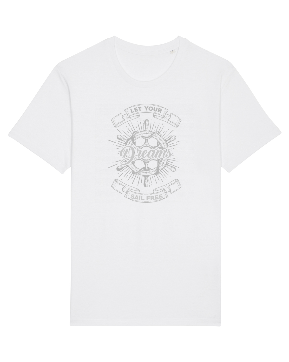 Tricou mânecă scurtă Unisex Rocker White