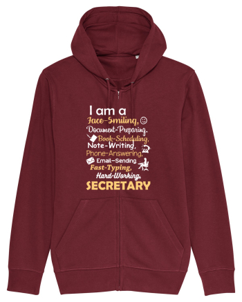 SECRETARY Burgundy