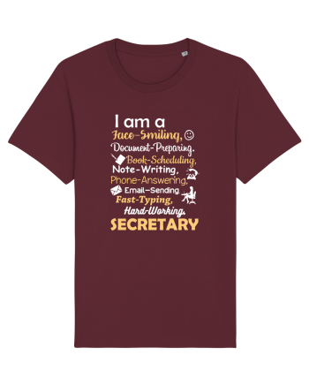 SECRETARY Burgundy