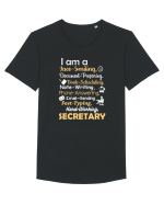 SECRETARY Tricou mânecă scurtă guler larg Bărbat Skater