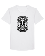 Skull Crossfit Gym Black Tricou mânecă scurtă guler larg Bărbat Skater