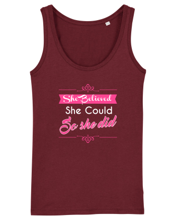 SHE BELIEVED Burgundy