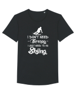SKIING Tricou mânecă scurtă guler larg Bărbat Skater