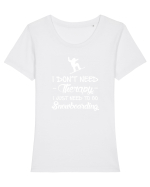 SNOWBOARD Tricou mânecă scurtă guler larg fitted Damă Expresser