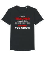 TEACHER Tricou mânecă scurtă guler larg Bărbat Skater