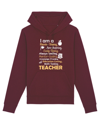 TEACHER Burgundy