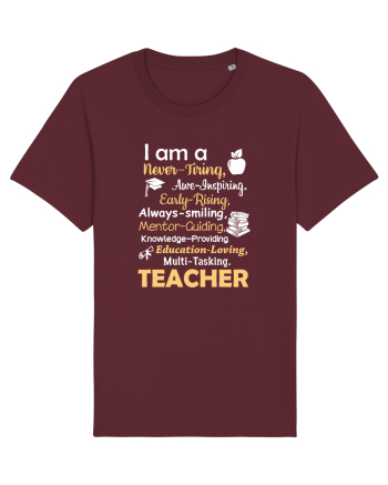 TEACHER Burgundy