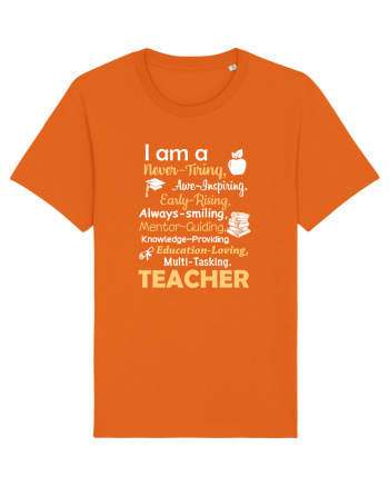 TEACHER Bright Orange