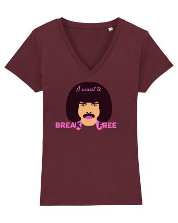 I Want To Break Free Burgundy