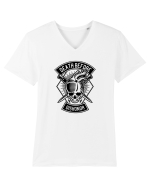 Skull Heart Black Tricou mânecă scurtă guler V Bărbat Presenter