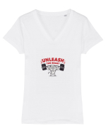 Unleash The Beast Tricou mânecă scurtă guler V Damă Evoker