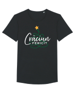Craciun fericit! Tricou mânecă scurtă guler larg Bărbat Skater