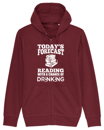 READING BOOKS Burgundy