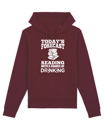 READING BOOKS Burgundy