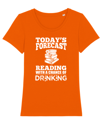 READING BOOKS Bright Orange