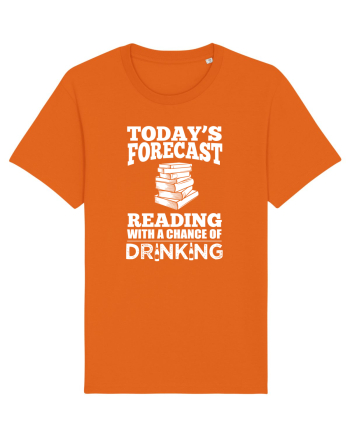 READING BOOKS Bright Orange