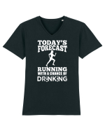 RUNNING Tricou mânecă scurtă guler V Bărbat Presenter