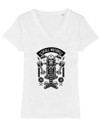 Skeleton Motorcycle Black White
