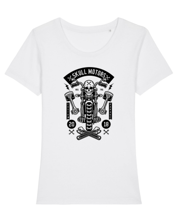 Skeleton Motorcycle Black White