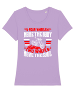 MOTORCYCLE Tricou mânecă scurtă guler larg fitted Damă Expresser
