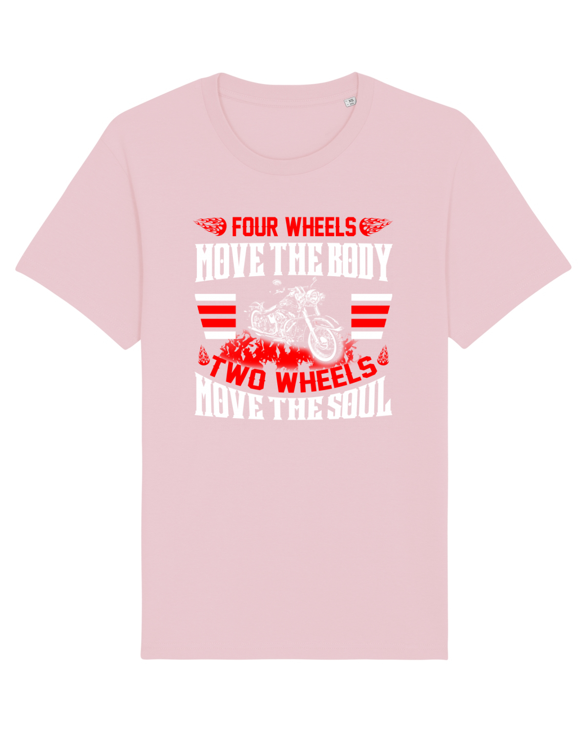 Tricou mânecă scurtă Unisex Rocker Cotton Pink