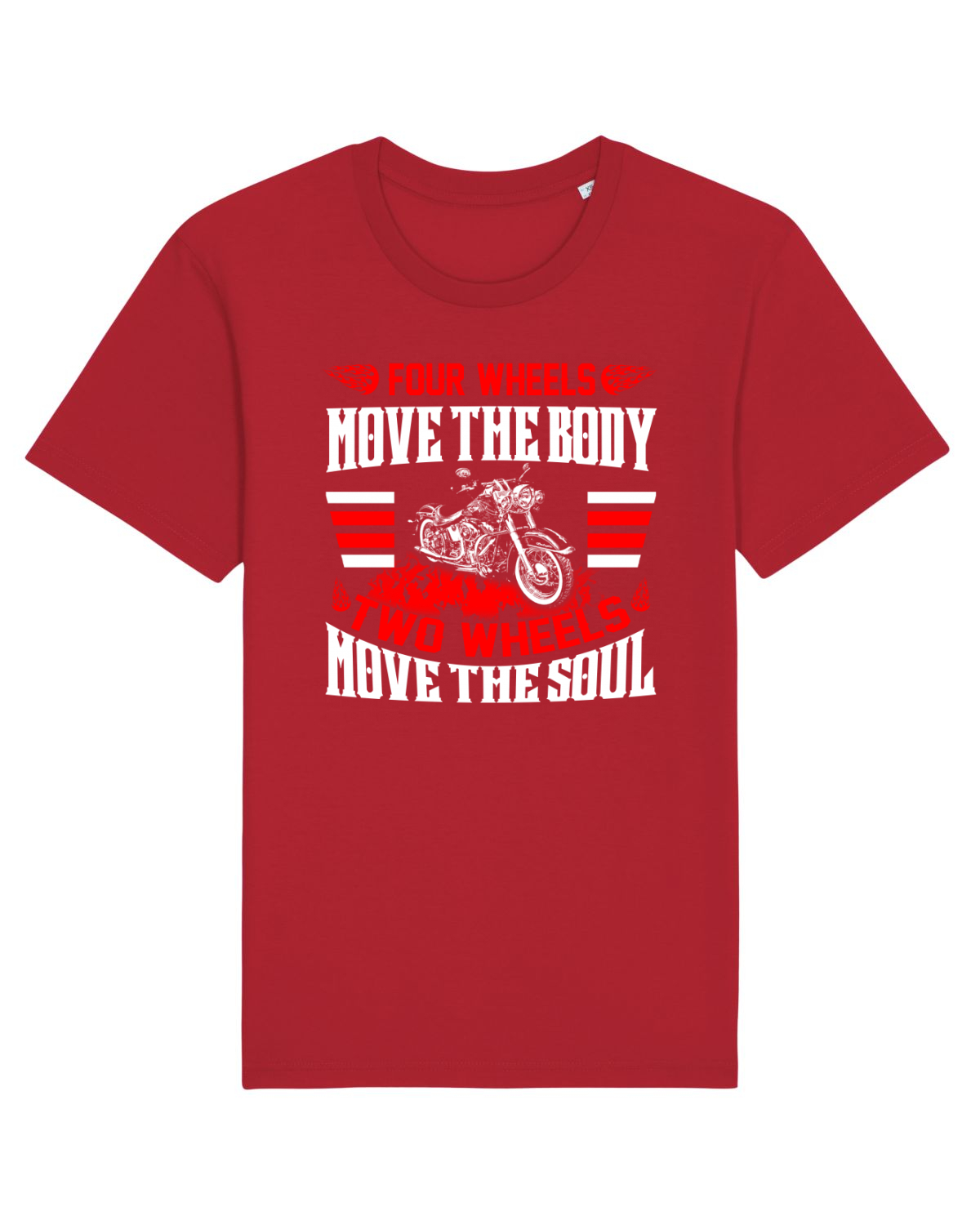 Tricou mânecă scurtă Unisex Rocker Red